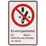 KS Tools Warnschild Geerdet