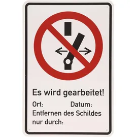KS Tools Warnschild Geerdet