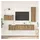 vidaXL Artisan-Eiche TV-Schrankset 30,5 x 30 x 90 cm Braun Holz