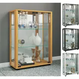 VCM Standvitrine Sintalo Spiegel Buche