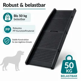Wiltec Hunderampe 50 kg 153 x 40 cm