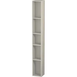 Duravit L-Cube 18x18x140cm, 5 Fäch., vert, taupe matt