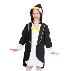 Metamorph Kostüm Pinguinkleid für Kinder, Süßes Tierkostüm für eine schnelle Verkleidung schwarz 128