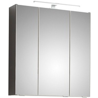 Badezimmer Spiegelschrank Spiegel Gäste WC Beleuchtung 65 cm breit grau