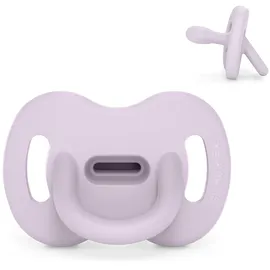 Suavinex Silikon-Schnuller, 0/6 Monate & Neugeborene, Physiologische Sx Pro-Sauger, Weich & Flexibel, Ideal zum Schlafen, Respektiert die Mundentwicklung, Colour Essence, Lavender