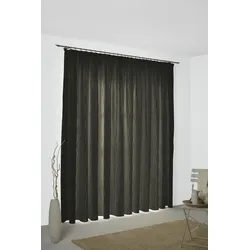 Vorhang WIRTH "Sepino" Gr. 3, braun, B:132cm H:225cm, Jacquard, Baumwolle, Polyester, Gardinen