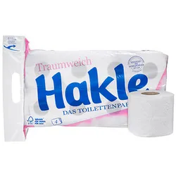 Hakle Toilettenpapier TRAUMWEICH 4-lagig, 8 Rollen