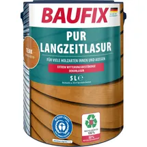 baufix PUR-Langzeitlasur teak seidenmatt 5 l