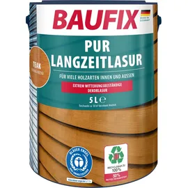 baufix PUR-Langzeitlasur teak seidenmatt 5 l