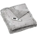 Grafner Heizdecke 180 x 130 cm Grau/Silber