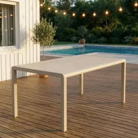 Idimex Gartentisch TRAPANI 160 x 90 x 90 cm Beige