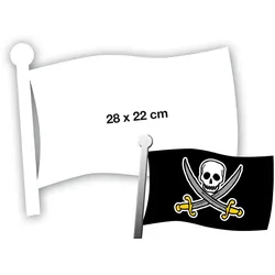 Blanko-Fahnen, 24 Stück