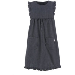 modAS Strandkleid Kinder Fischerkleid Streifen Maritim – Streifenkleid für Mädchen blau 140