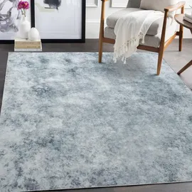 Tinyboy-hbq Teppich Grau Weiß Kurzflorig 120x160cm