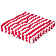 Homescapes Sitzkissen Breite 40 x 40 cm Rot