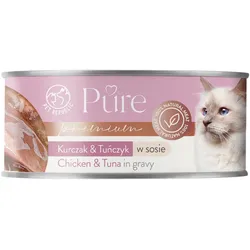 PetRepublic Reines Huhn & Thunfisch in Sauce 12x80g