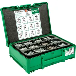 SPAX Box Systainer3 T-Loc Möbelbau , Senkmultikopf, T-STAR plus, WIROX, 2900 Schrauben und 5 Bits