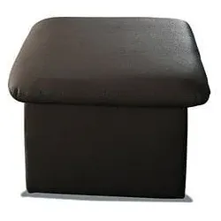 Hocker COTTA "Casino", braun, B:56cm H:42cm T:56cm, Luxus-Kunstleder, NaturLEDER, echtes Rindsleder, Luxus-Microfaser (100% Polyester), SOFTLUX-Kunstleder, Hocker