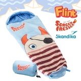 Skandika Sorgenfresser Flint Schlafsack für Kinder 170cm -12°C blau Packsack NEU