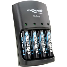 Ansmann Nickel-Zink Ladegerät für 1,6V NiZn AA & AAA Akkus inkl. 4x AA 2500mWh - ANSMANN