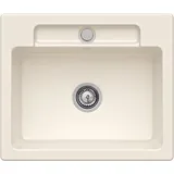 Villeroy & Boch Siluet 60 S flat crema + Excenterbetätigung + Lochbohrungen 1 + 2