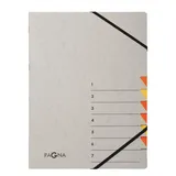 Pagna Ordnungsmappe Easy Grey 7 Fächer grau orange