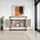 Tectake Sideboard 100 x 38 x 80,5 cm Braun