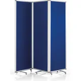 magnetoplan Trennwand 1105303, blau 181,0 x 180,0 cm mit Rollen