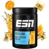 ESN ISOCLEAR Whey Isolate Protein Pulver, Fresh Orange, 908 g, Proteinlimo mit fruchtig leckerem Geschmack, clear Whey, geprüfte Qualität - made in Germany