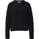 s.Oliver Pullover im Relaxed Fit mit Zopfmuster Schwarz XS