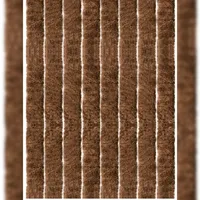 arsvita Flauschvorhang 80 x 185 cm unifarben/braun