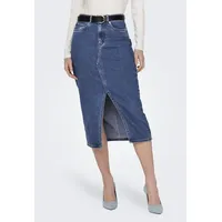 Only Jeansrock »ONLSIRI FRONT SLIT SKIRT DNM GUA NOOS«, blau