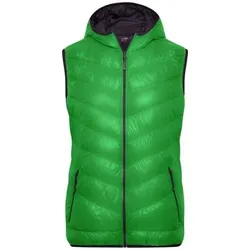 Damen Sommer Daunenweste JN1061, grün/carbon, Größe XXL - grün - XXL