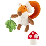 Sigikid 43509 - Baby Aktiv-Anhänger Fuchs, PlayQ, Plüsch, 20 cm