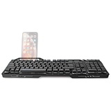 Nedis Gaming Keyboard - USB 2.0 - Folientasten - LED - US international - US-Layout - Stromversorgung über USB - Netzkabellänge: 1.50 m - Gaming