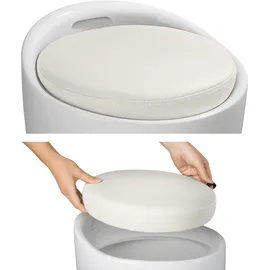 Tectake tectake® Sitzhocker, aus hochwertigem Kunststoff, 18 l Stauraum, 36 x 51 cm