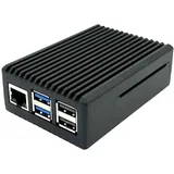 BerryBase Full Armor Gehäuse für Raspberry Pi 5, schwarz