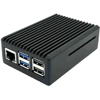 BerryBase Full Armor Gehäuse für Raspberry Pi 5, schwarz
