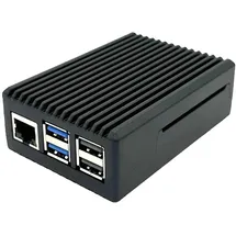 BerryBase Full Armor Gehäuse für Raspberry Pi 5, schwarz