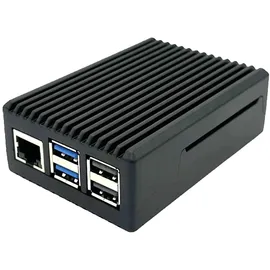 BerryBase Full Armor Gehäuse für Raspberry Pi 5, schwarz
