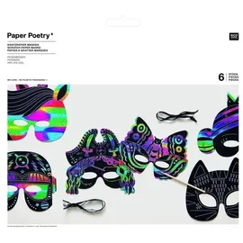 Rico Design Kratzpapier Masken Set 6-tlg. MIX