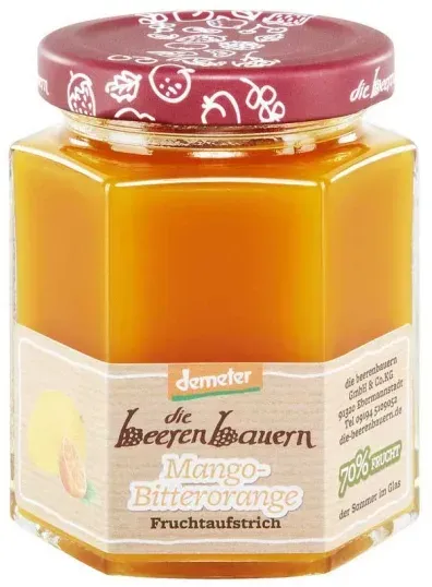 Die Beerenbauern Mango-Bitterorange Fruchtaufstrich demeter