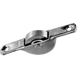 Laufrolle Nylon Stahl Gleitrolle Möbelrolle Lagerrolle Schiebetür Laufschiene (55mm flach Stahl)