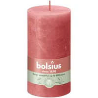 Bolsius Rustik Stumpenkerze 13 cm rosa