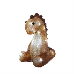 LED Dinosaurier Acryl Tierfigur Kinderzimmer Gartendekoration H: 21cm