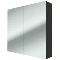 AcquaVapore Spiegelschrank Badspiegel Badezimmer Spiegel City 80cm schwarz JA