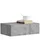 [en.casa] Nachtschrank Oslo 46 x 30 x 15 cm Grau