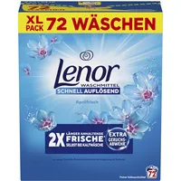 Lenor Pulverwaschmittel Universal Aprilfrisch, 72 Waschladungen, Extra Geruchsabwehr Und Lang Anhaltende Frische