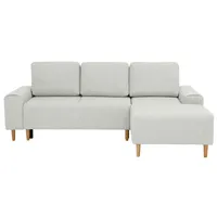 INOSIGN Ecksofa »Samu L-Form«, wahlweise mit Bettfunktion und Bettkasten, beige