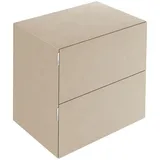 Keuco Edition 11 Art Sideboard 2 Frontauszüge, Keramik, sahara